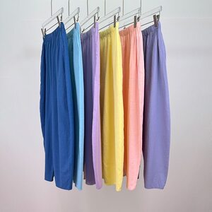 Nepal wide-leg cotton and linen yoga pants 2025 new women's high waist loose nine-point casual sports pants