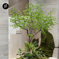 Artificial Tree with Hanging Bells, Horse-Drooping Leaves, and Simulated Greenery for Indoor Decoration, Window Display, and Landscape Design