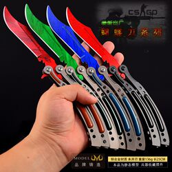 CSGO Crimson Net Sapphire Butterfly Throwing Knife Model