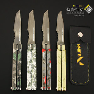 
Valorant Periphery of Fearless Contract Reconnaissance Operation Butterfly Knife Alloy Knife Weapon Model Figure Toy