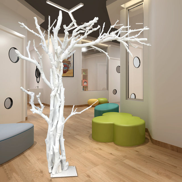 Simulation dead tree large -scale dead tree trunk, real tree trunk fake tree prop, tree hotel living room coffee shop decoration
