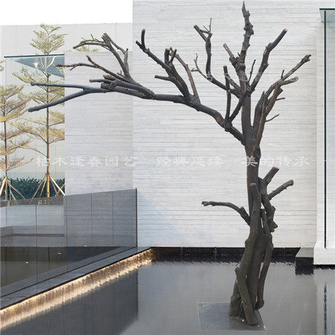Simulation dead tree large -scale dead tree trunk, real tree trunk fake tree prop, tree hotel living room coffee shop decoration