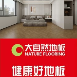 Nature Flooring Laminated Wood Flooring National Standard E0 Wear-Resistant Non-Slip Suitable for Underfloor Heating Cream Style Home Bedroom
