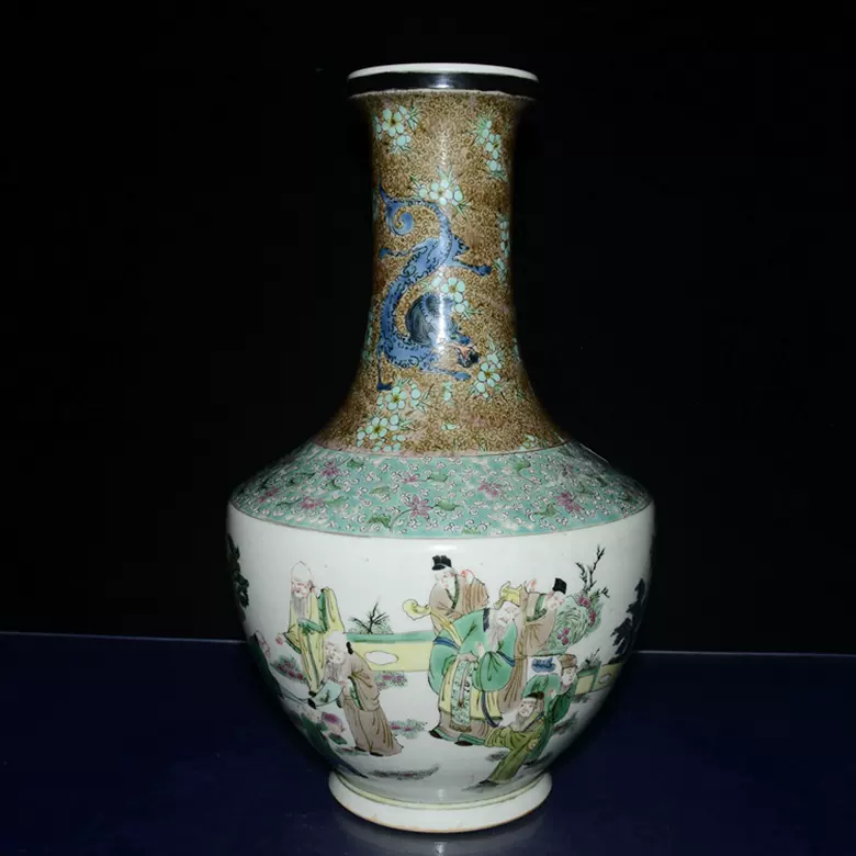 中国古董品 后周 賞瓶 柴黄釉 宝石片扁瓶 古玩 中国古美術 置物 極上品 zq034