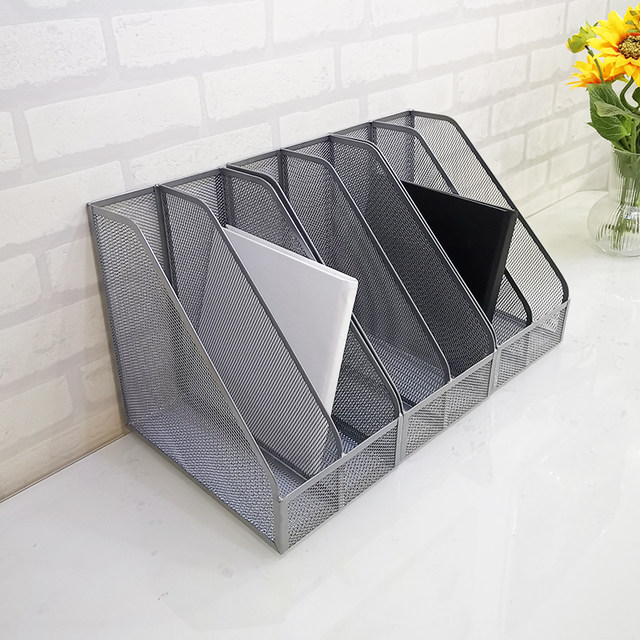 Iron Rack Folder Wrought iron office desktop A4 folder storage rack archive information ...