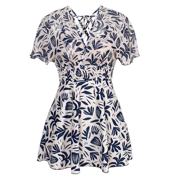 
Three-Secret Skirt-style Women's One-piece Belly Covering Belly Slimming Swimsuit