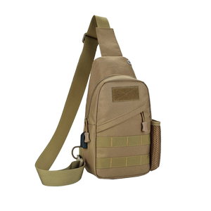 New chest bag men's bag tactical shoulder bag messenger back bag male student bag canvas casual chest small backpack
