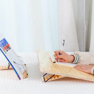 
Reading stand tilt sitting posture corrector adjustable writing board student solid wood book clip homework artifact desk drawing board
