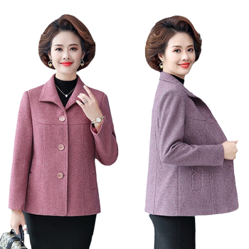 Middle-aged and elderly mothers' woolen coats