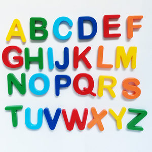 
Early childhood magnetic 26 English letter stickers and numbers stickers refrigerator stickers educational children's toys complete set of plastic