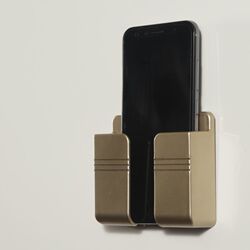 Wall-Mounted Phone Storage Box, Phone Charging Stand, Wall-Mounted Adhesive Type, New Bedside Storage for Phones