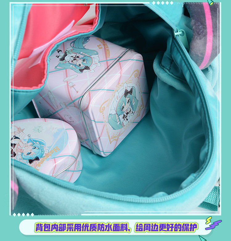 Large mouth bag Hatsune miku multifunctional backpack, About w40xh40cm (synchronized official