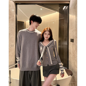 
Couple wear autumn and winter 2026 new ins super hot sweater for men and women Korean version loose French sweater jacket trendy brand