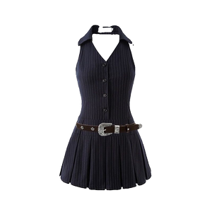 Niche design love couple dress summer Korean short -sleeved shirt men and women dress French skirts, one clothes ins tide