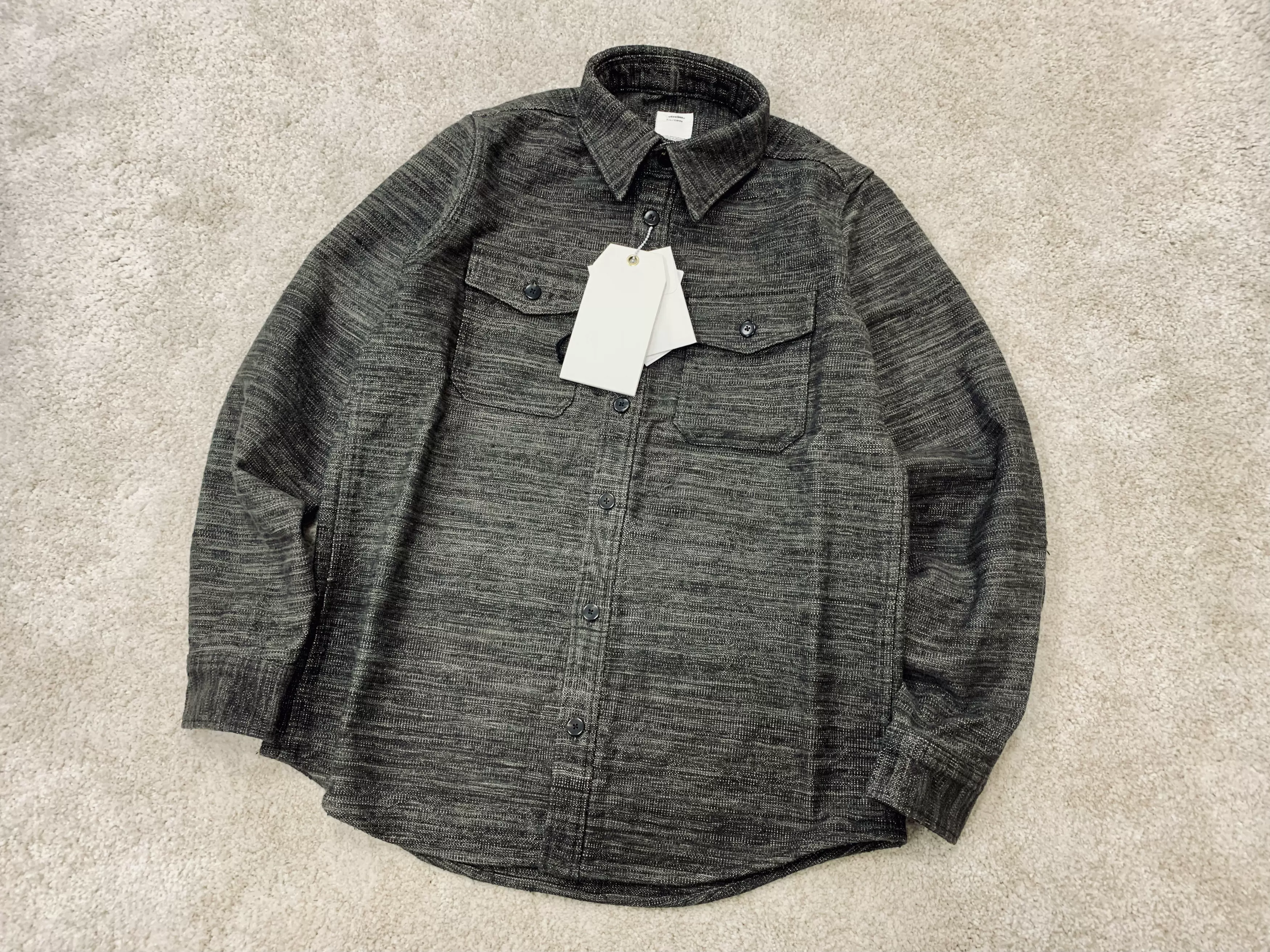 现货VISVIM 19AW BLACK ELK FLANNEL N.D. 法兰绒衬衫天然染-Taobao