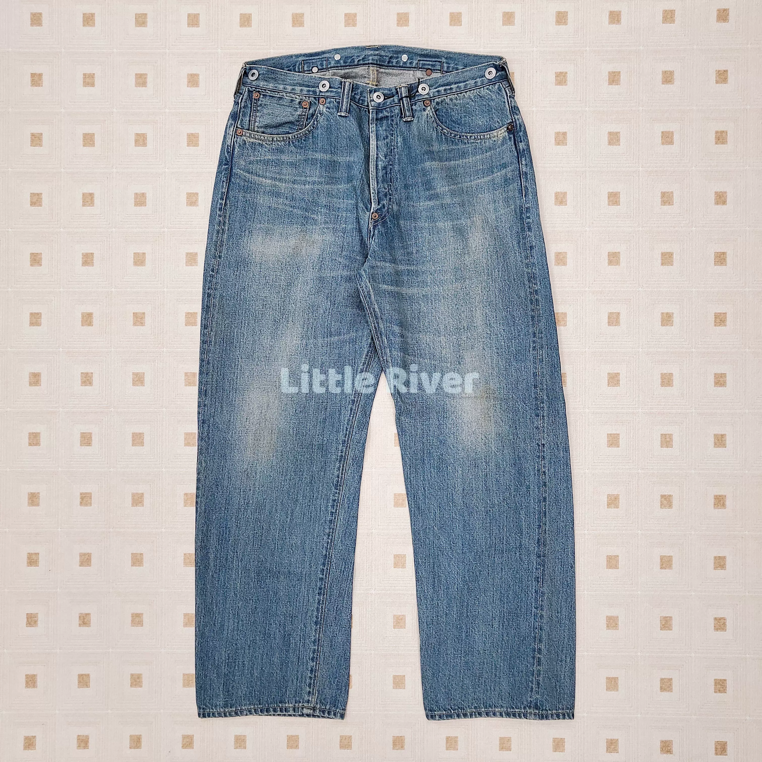 现货A.PRESSE NO.2 WASHED DENIM PANTS日本冈山制水洗牛仔裤24SS