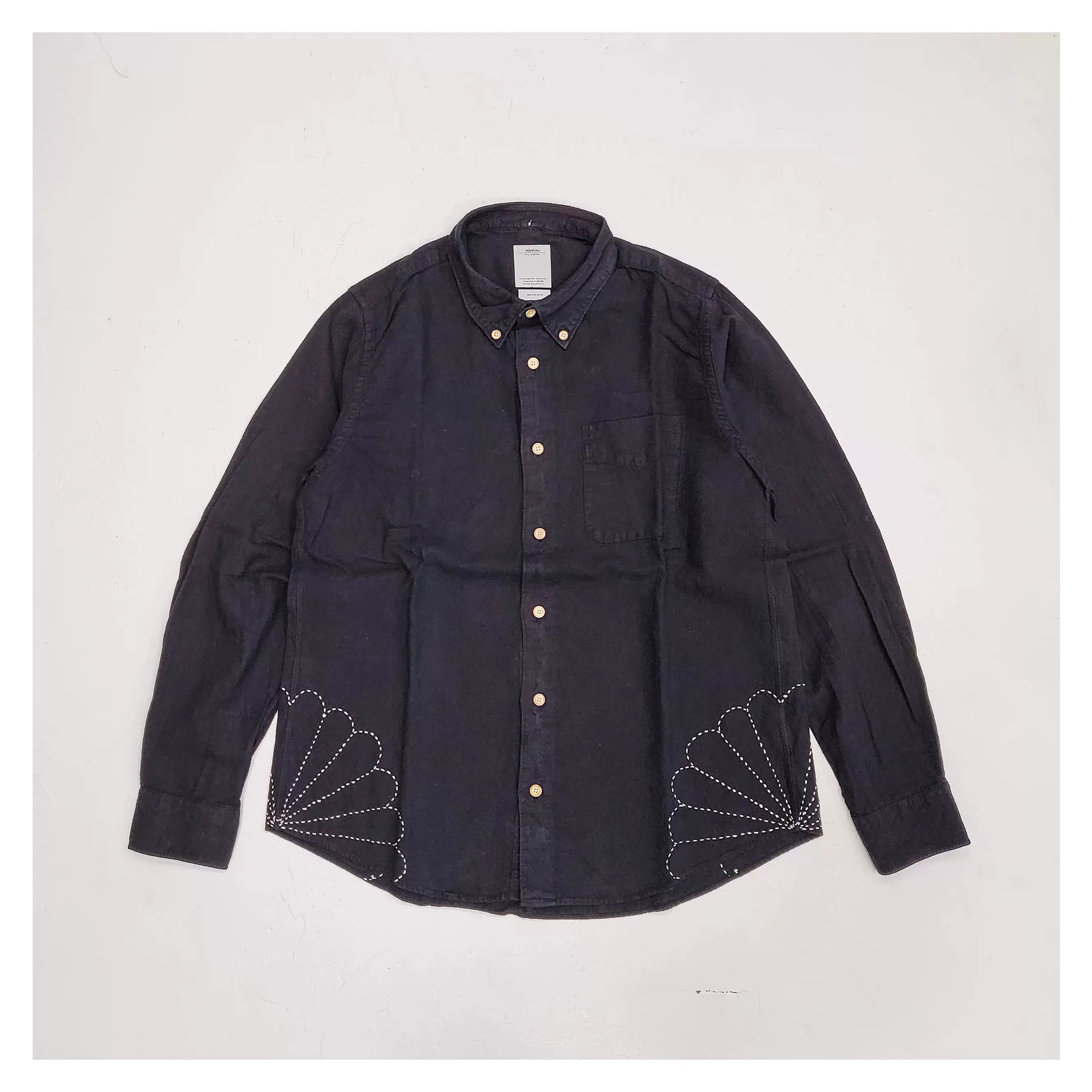 现货VISVIM 20SS KAFKA L/S BANDANA P.W. (N.D.) 腰果花衬衫