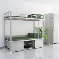 14 типов высоты кровати с двойным слоем стальной стальной и нижней дорожного покрытия, складных столов и стула, односпальная кровать