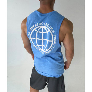 
Fabric with good texture! Breathable slub cotton loose vest sleeveless T-shirt for muscular men to make their body look strong and strong. Lightweight pure cotton