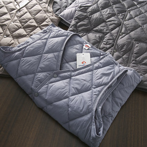 
Huahua U home! Men and women same style diamond quilted warm windproof lock warm autumn and winter casual cotton vest versatile vest