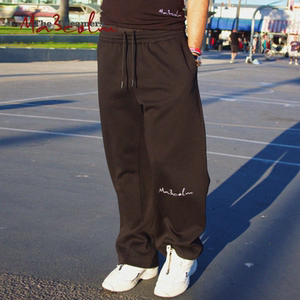 
Autumn new fashion relaxed sports casual sweatpants letter design high-end straight trousers for men and women