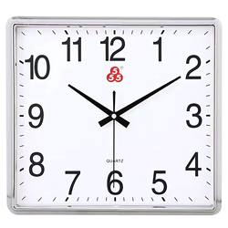 Shanghai Sanwu Silent Electronic Wall Clock Square Living Room Quartz Clock Home Creative Personality Fashionable Simple