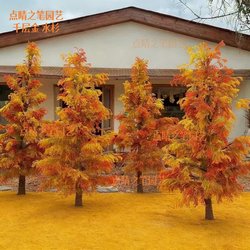 Simulated Thousand-Layer Gold Tree, Water Fir, Cedar, Yew, Pine and Cypress Christmas Tree Shape Large-Scale Outdoor Mall and Scenic Spot Decoration