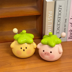 Creative and Funny Little Pig Ceramic Cup with Lid, Mug, Gift, Birthday Gift, Gift for Friends, Water Cup, Coffee Cup