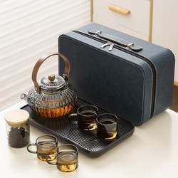 Fruit Tea Kettle Travel Tea Set Portable Bag Storage Set Car-Mounted Outdoor Tea Stove Can Be Used for Direct Fire Burning