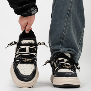 
Niche thick sole 7cm invisible inner height-enhancing shoes for men and women couples washing canvas dissolving shoes casual breadboard shoes