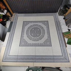 Courtyard Stone Tile Mosaic Outdoor Garden Villa Non-Slip Pc Brick Entryway Yard Puzzle Floor Tile 18mm Thick