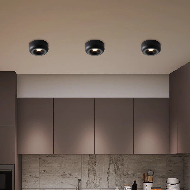 주 조명이 없는 전체 스펙트럼 눈부심 방지 표면 장착형 LED 스포트라이트 내장 천장 조명 집 현관 복도 복도 다운라이트 -