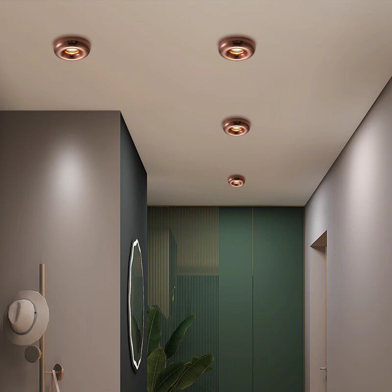 주 조명이 없는 전체 스펙트럼 눈부심 방지 표면 장착형 LED 스포트라이트 내장 천장 조명 집 현관 복도 복도 다운라이트 -