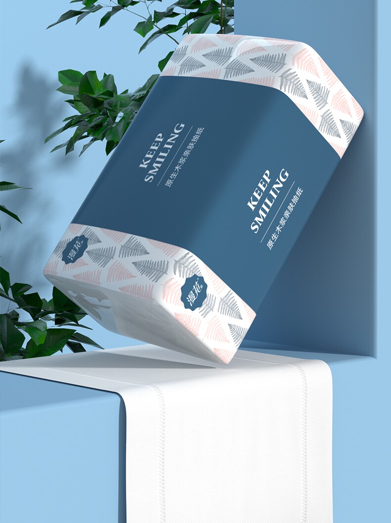 漫花大包整箱卫生纸巾-捏捏肥脸