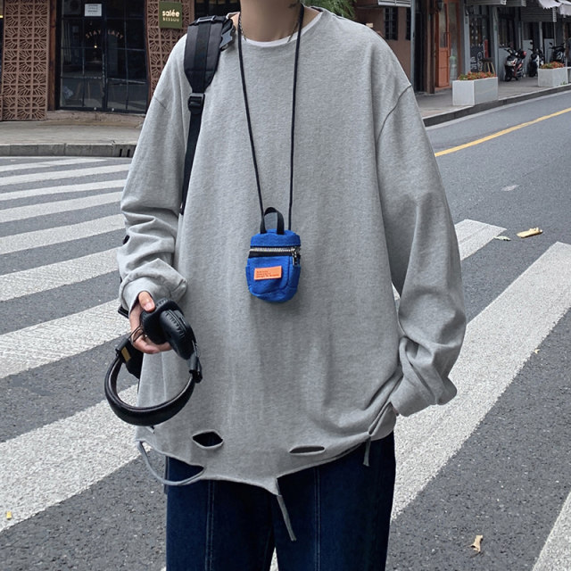Men's Casual Loose Fashion Inner Match Bottoming Shirt
