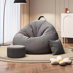 Lazy Sofa Single Bean Bag, Can Sleep and Recline, Suitable for Home, Dormitory, Balcony, Chair, Trendy Reclining Bean Bag, Bedroom Sofa