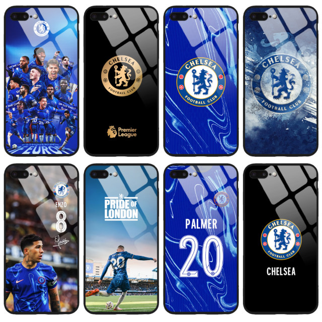 Tempered glass Chelsea mobile phone case suitable for Huawei, OnePlus, OPPO, Samsung, vivo, Apple, Meizu, Xiaomi, Redmi, Honor, Chelsea, Enzo Palmer, Azar protective case