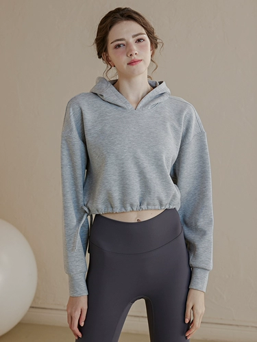 Осенняя толстовка с капюшоном для спортзала, спортивный лонгслив, короткий комплект для тренировок, для бега, свободный крой