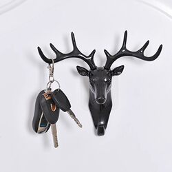 Deer Antler Adhesive Hook American-Style Home Decor Hook Rack Wall-Mounted Creative Wall Personality Deer Head Wall Key Rack
