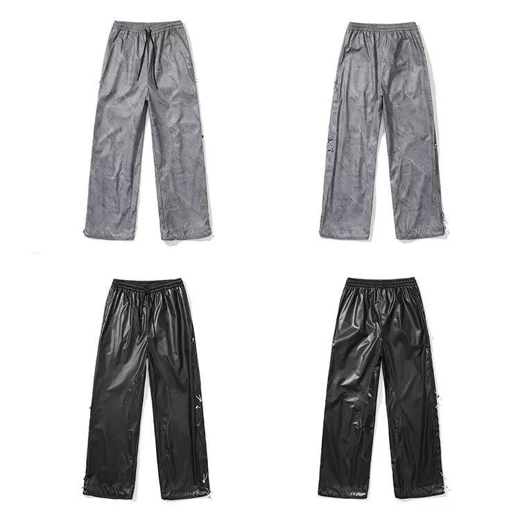 FREEWORLDORDER(FVVO) 抽绳绣花直筒裤DRAWSTRING PANTS-Taobao