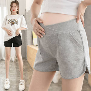 Maternity and shorts in summer cotton leggings sporty sports leisure yoga maternity pants breathable loose hot pants
