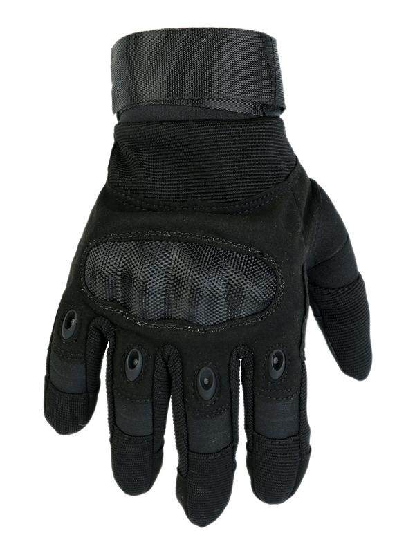 Gants Tactiques Demi-Doigts Special Forces Noir XL - Protection Cuir Pour Paintball, Moto Et Plein Air