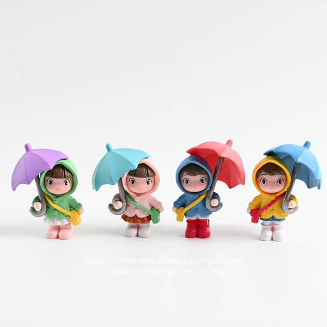 
Girl holding umbrella doll cute cartoon doll girl doll decoration handmade ornament gift