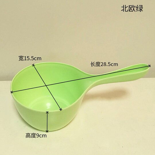 Louche à Eau En Plastique Avec Manche En Bois - Lot De 2 - Dimensions 15,8 X 9,8 Cm - Pour Cuisine, Salle De Bain, Jardin, Bain D'enfant