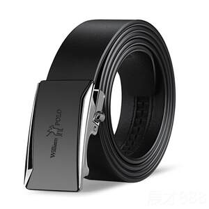 
Authentic Emperor Luo belt men's genuine leather automatic buckle belt business casual with pure leather pants cow belt young people to protect their money