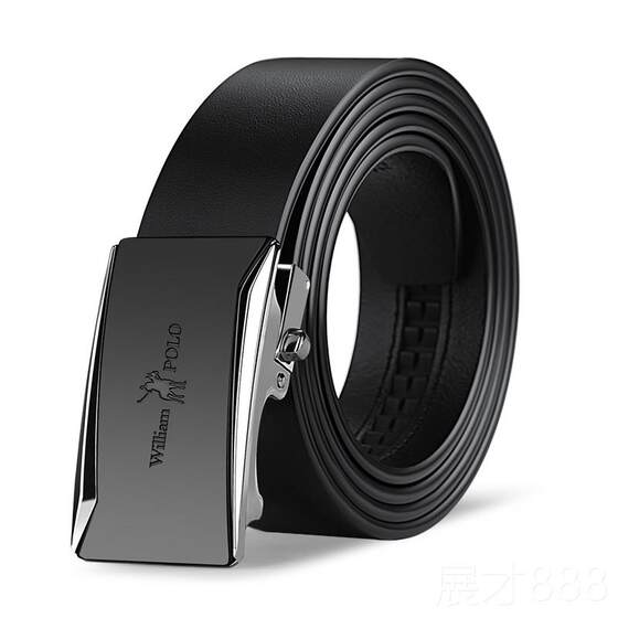 
Authentic Emperor Luo belt men's genuine leather automatic buckle belt business casual with pure leather pants cow belt young people to protect their money