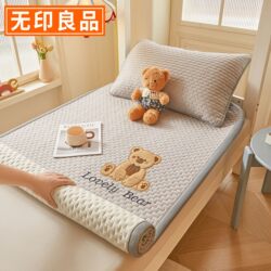 Muji Wrinkled Gauze Mattress Cover Velvet Mattress Student Dormitory Single Bed Sheet Bed Cover 2026 New Model