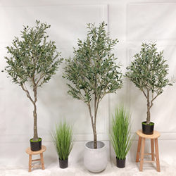 Scandinavian ins Wind Artificial Fake Plant Olive Tree Green Plant Potted Clothing Store Ornaments Large Indoor Popular Decoration