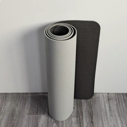 Tpe Double-Sided Non-Slip Odorless Yoga Mat Men's Professional Fitness Mat Home Shock-Absorbing Soundproofing Jump Rope Aerobics Floor Mat