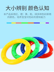 Kindergarten Morning Exercise Equipment with Sound Plastic Gymnastics Ring Dance Bracelet Student Gymnastics Ring Children's Hand Rattle
